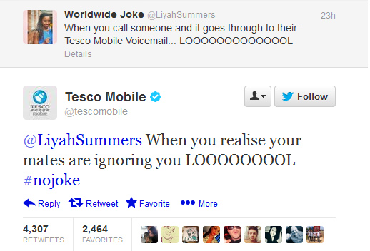 tesco tweet